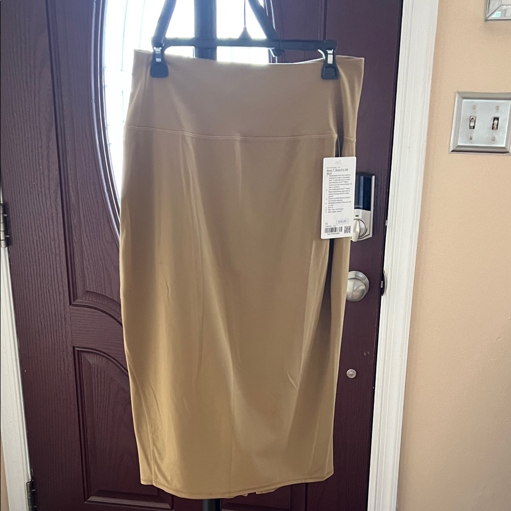 Lululemon Athletica Tan Pencil Skirt